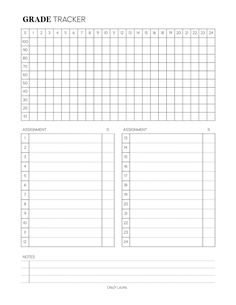 the printable grid tracker is shown in black and white