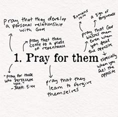 the words pray for them written in black ink on white paper