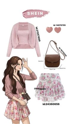 Girly Kawaii Outfits, Summer Outfits Japan, Hachi Outfits, Shein Codes, Glamour Aesthetic, Modest Girly Outfits, Japan Outfits, 2024 Wardrobe, Outfit Inso