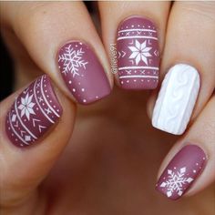 Recipes Winter, Unghie Sfumate, Trendy Nail Art Designs, Sweater Nails, Winter Nail Art, Trendy Nail Art, Winter Nail Designs, Xmas Nails