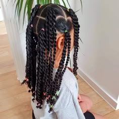 Girly Hairstyles, Girls Natural Hairstyles, Cute Box Braids Hairstyles