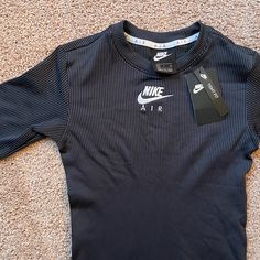 Size Small Black Nike Dress Nike Black Breathable Tops, Black Long Sleeve Nike Outerwear, Nike Black Long Sleeve Windbreaker, Nike Court Vintage, Nike Dress, Nike Black Workout T-shirt, Black Nike Cotton T-shirt, Nike Air Women, French Terry Dress