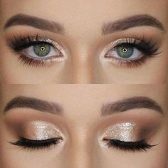 Make Up Sposa, Bird Makeup, Gold Eye Makeup, Wedding Day Makeup, Smink Inspiration, Braut Make-up, Makijaż Smokey Eye, Makeup Hacks, Natural Eyes