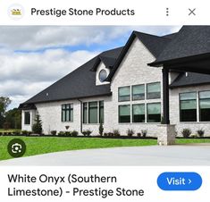 the website for prestige stone products, which sells white onyx southern limetone - prestige stone