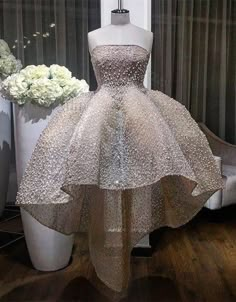 Luxury Tulle Tutu Dress For Prom, Luxury Evening Tutu Dress, Luxury Sleeveless Tutu Dress For Prom, Luxury Strapless Tulle Dress, Luxury Elegant Tutu Dress For Fancy Dress, Elegant Luxury Tutu Dress For Debutante Ball, Luxury Elegant Tutu Dress For Debutante Ball, Luxury Sleeveless Tutu Dress With Ruffles, Dresses With Pearls