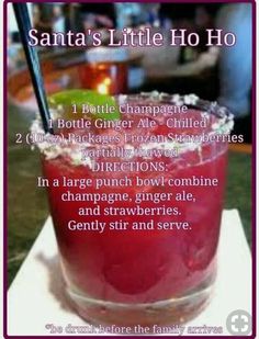 santa's little hoo drink recipe