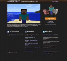 Minecraft website in 2011