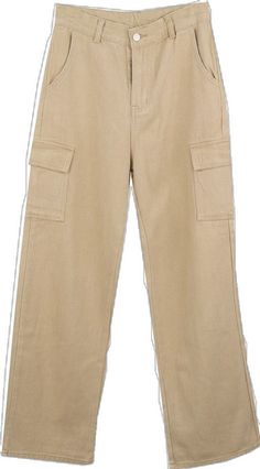 wide-fit-cargo-pants-io320 / Beige Khaki Wide-leg Cargo Jeans, Workwear Wide-leg Cargo Jeans With Side Pockets, Wide-leg Workwear Cargo Pants With Multiple Pockets, Wide-leg Cargo Pants With Multiple Pockets For Workwear, Relaxed Fit Utility Wide Leg Pants With Pockets, Wide-leg Cargo Jeans With Multiple Pockets For Work, Utility Wide Leg Trousers With Multiple Pockets, Casual Wide-leg Pants With Flap Pockets, Beige Cotton Cargo Jeans