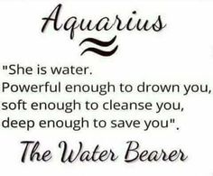 the water bearer quote about aquarius