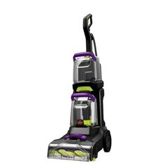 the upright vacuum is clean and ready to use