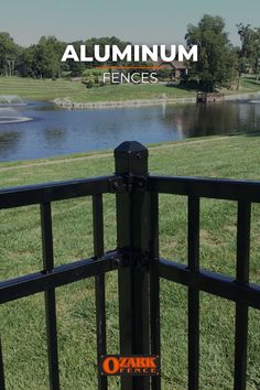 NA Brick And Aluminum Fence, Vinyl And Aluminum Fence Together, Curved Aluminum Fence, Welded Wire Fence Gate, Aluminum Pool Fence, Fence Options, Aluminum Fencing, Springfield Missouri, Mix Concrete