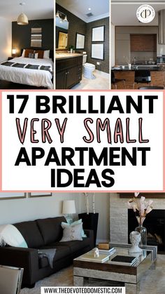 Even the tiniest apartment is no problem for these 17 ABSOLUTELY brilliant very small apartment ideas! You need to try these ASAP, because they're genius!! Decorating An Efficiency Apartment, Small Open Space Apartment, Ideas For Small Flats, How To Save Space In A Small Apartment, Decorating A Tiny Apartment, Painting Small Apartment, Ideas For Small Studio Apartments, Small Apartment Flooring Ideas, Effiency Apartment Ideas Small Spaces