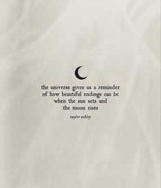 a quote on the side of a white sheet with an image of a half moon