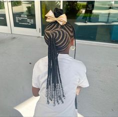 Mohawk Cornrow Hairstyles For Kids, Mohawk For Girls Kid Hairstyles, Little Black Girls Braided Mohawk, Two Braided Ponytails, Kids Beaded Hairstyle, Toddler Braided Ponytail With Beads, Braid Styles For Girls, Braided Ponytails