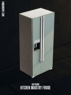 the kitchen industry fridge is designed to look like it's made out of wood