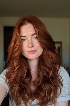 Red Hair Level Chart, Pale Skin Red Hair, Auburn Copper Hair, Spring Red Hair Color, Light Copper Hair, Light Auburn Hair, Red Hairstyles, Cowboy Copper, Natural Red Hair