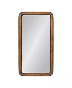 a mirror that is made out of wood