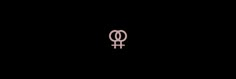 an image of the symbol for women in black and pink on a dark background,