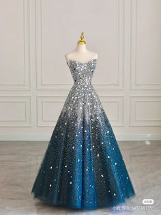 Jaw Dropping Dresses, Princess And Popstar, Kpop Concert Outfits, Elegant Concept, Pretty Prom Dress, Wedding Dress Colorful, White And Blue Dress, Expensive Dresses, Simple Saree Designs