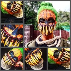 Halloween 2017 Carved Pumpkin Teeth Horror Ideas, Halloween Food Decorations, Plus Size Art, Cool Halloween Makeup, Special Makeup, Carved Pumpkin, Creepy Clown, Halloween 1