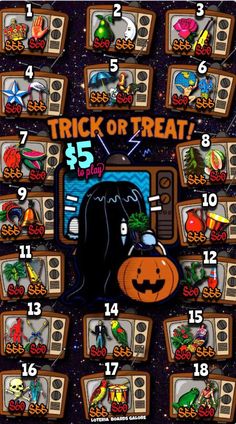 the trick or treat game is shown in this image