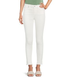 From Vince Camuto, these jeans feature:5 pocket silhouetteSkinny legFrayed hemButton front closureCotton/polyester/rayonMachine washImported. Sheath Gown, Ankle Jeans, Vince Camuto, Grey Jean, Clothing Accessories, Capri Pants, Mid Rise, Latest Trends, Clothes For Women