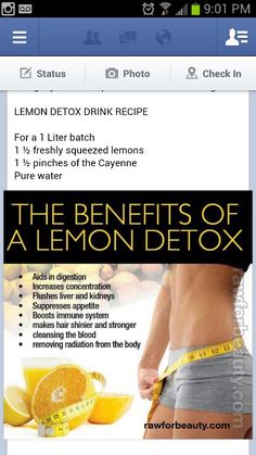 Juice Detox Cleanse, Lemon Detox Cleanse, Lemon Cleanse, Detox Diets, Lemonade Diet, Lemon Detox, Detox Drinks Recipes, Healthy Recipies, Inflammatory Foods