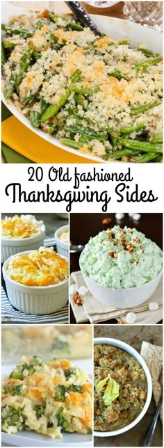 thanksgiving side dishes with text overlay