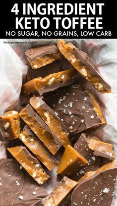 Keto Toffee, Dolce Poche Calorie, Christmas Keto, Postre Keto, Keto Candy, Breakfast Low Carb, Keto Christmas, Keto Treats, Low Carb Snack