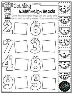 counting numbers worksheet for children to practice number recognition and matching with the letter s