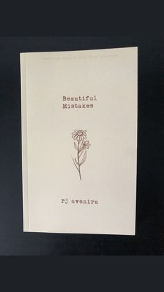 a book with an image of a flower on it's cover and the words beautiful manukan written in red