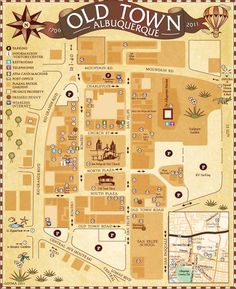 an old town map with lots of buildings