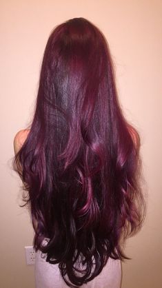 Berry Hair Color Plum, Dark Red Purple Hair, Raspberry Hair Color, Red Purple Hair, Raspberry Hair