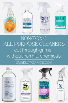 an image of non - toxic all purpose cleaners without harmful chemicals