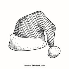 a drawing of a hat with a ribbon around it