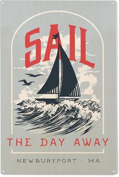 Nautical Sayings, Newburyport Massachusetts, Nautical Quotes, Hang Wall Decor, Wood Sign, Massachusetts, Home Kitchen, Wood Signs, Sailing