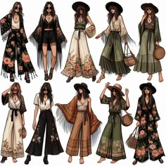 Boho romantic floral outfit inspo AI generated Witchy Boho Fall Outfits, Cottagecore Date Outfit, Islander Outfit, Witchy Style Outfits, Boho Witchy Outfits, Boho Witch Outfits, Rainforest Outfit, New Romantic Fashion, Fantasy Inspired Outfits