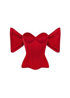 Red Satin Corset, Corset Fashion Outfits, Corset Fashion, Detachable Sleeves, Satin Corset, Shop Products, Red Satin