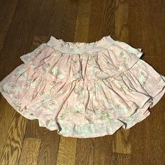 Up For Sale Is A Brand New With Tags Love Shack Fancy Ruffle Mini Skirt, Size Petite (Xs), In Beautiful Ballet Pink Floral. Retails For $195. Make This Part Of Your Summer Wardrobe Now! Casual Pink Tiered Bottoms, Flirty Tiered Flowy Skirt, Feminine Skirt With Ruffles And Mini Hem, Flowy Tiered Ruffle Skort, Cute Ruffled Bottoms For Vacation, Feminine Ruffled Mini Skirt For The Beach, Feminine Ruffled Mini Skirt For Beach, Cotton Skort With Ruffles And Flared Skirt, Feminine Ruffle Hem Skirt For Vacation