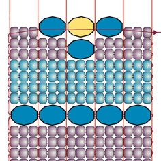 an image of a pattern with circles and dots on it, as well as lines