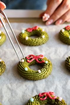 12 Days of Christmas Cookies 2022 (All Recipes) - Constellation Inspiration Pistachio Wreath Cookies, Holiday Cookie Swap, Christmas Cookie Competition Ideas, Matcha Wreath Cookies, Matcha Checkerboard Cookies, Christmas Puzzle Cookies, 12 Days Of Cookies, Christmas Tin Cookies, Yule Cookies Pagan