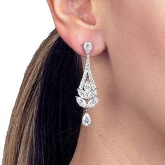 Garrard Earrings, Graff Jewelry, Graff Diamonds, Diamond Chandelier Earrings, Diamond Chandelier, Chandelier Earrings, Diamond Jewelry, Platinum, Jewelry Accessories