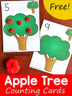 an apple tree counting game for preschool