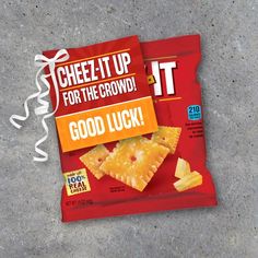 a bag of cheez - it up for the judges good luck