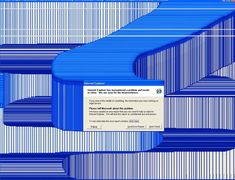 an image of a computer screen with blue and white lines in the background that appear to be distorted