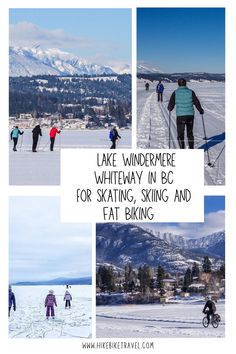 The Lake Windemere Whiteway in British Columbia for skating, Nordic-skiing and fat biking