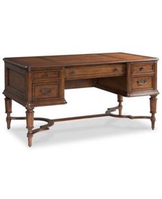 an old fashioned desk with two drawers