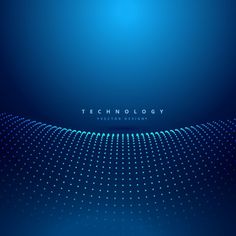 an abstract technology background with blue dots