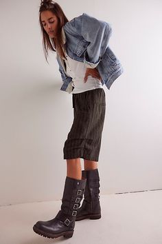 We The Free Jackson Moto Boots Motor Boots Outfit, Moto Boots Outfit, 2025 Wardrobe, Motorcycle Boots Outfit, 2024 Wishlist, Leather Biker Boots, Winter Boho, Wardrobe Ideas, Biker Boots