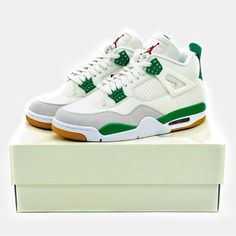 Nike Air Jordan 4 Sb Sail Pine Green Neutral Grey White Dr5415-103 Jordan 4 Green, Jordan 4 Pine Green, Jordan 11 Cool Grey, Jordan 4 Red, Nike Air Jordan 4 Retro, Jordan Retro 4, Nike Air Jordan 4, Nike Air Jordan 11, Jordan Shoes Retro